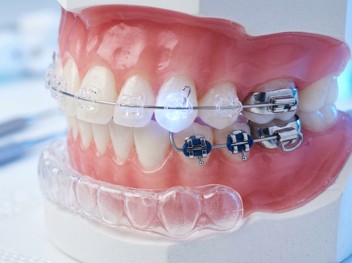 Demostración de Bracket metálico en Dental Peregrina